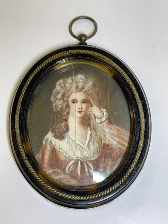 ミニアチュール　miniature 肖像画　17-19世紀　サイン有り