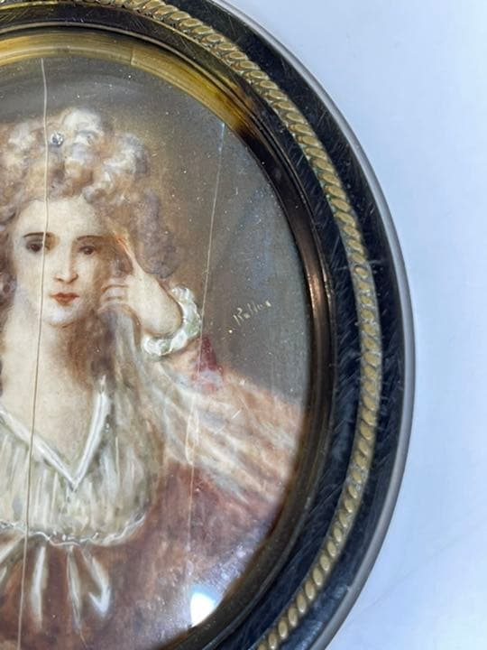 ミニアチュール　miniature 肖像画　17-19世紀　サイン有り