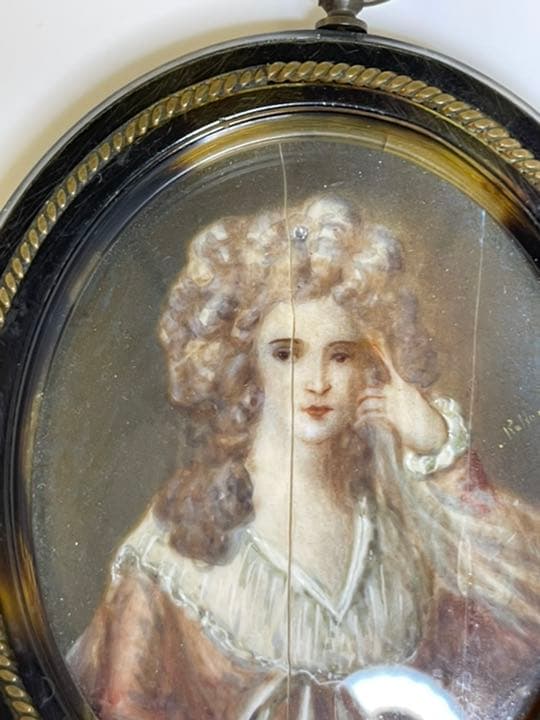 ミニアチュール　miniature 肖像画　17-19世紀　サイン有り