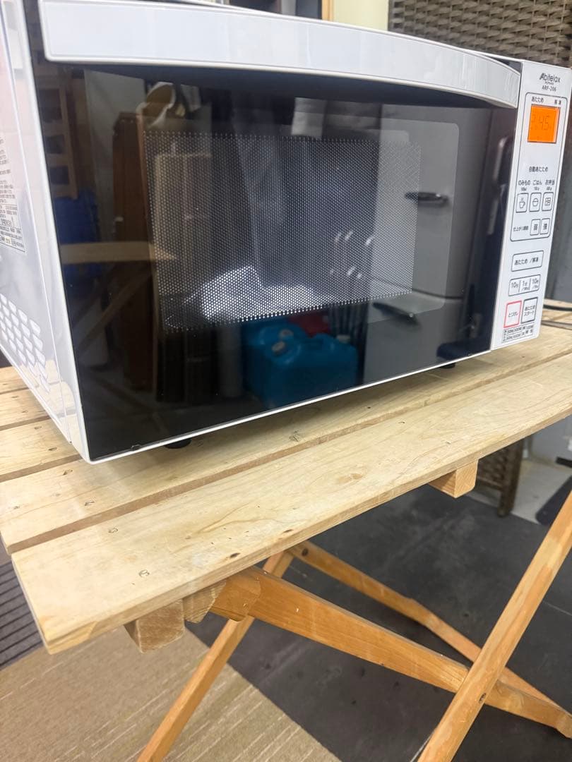 【洗浄消毒作業済】Abitelax 電子レンジ　　ARF-206(W)