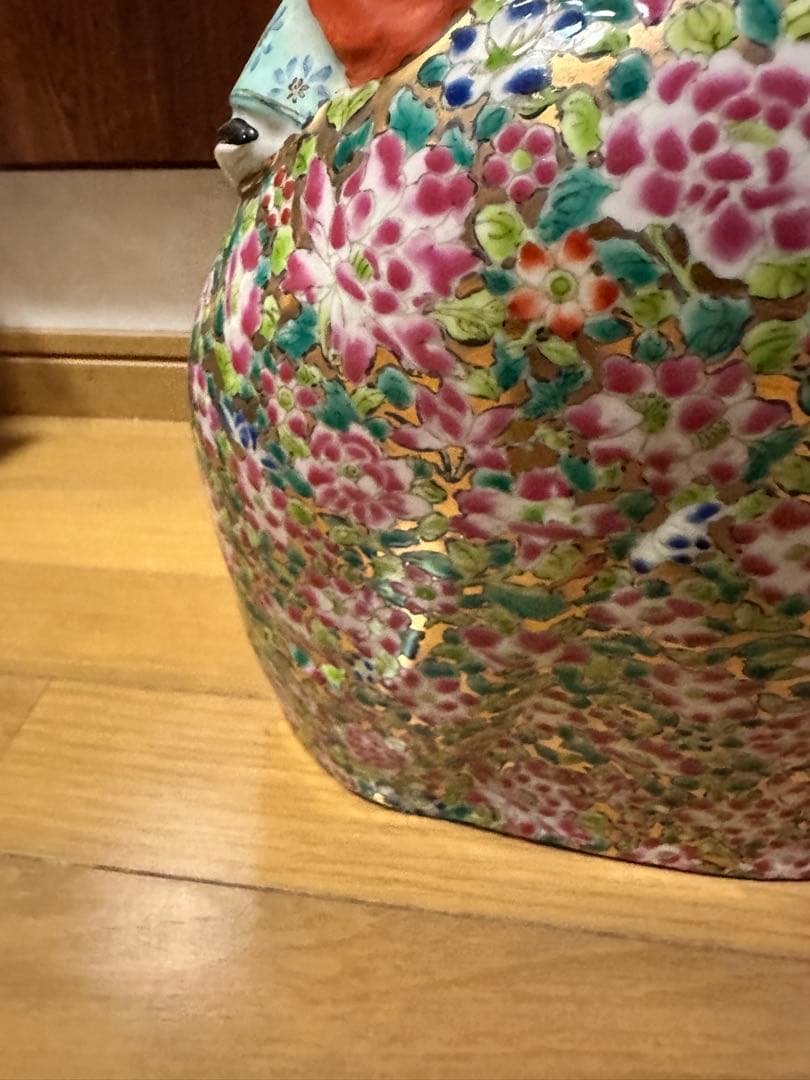 布袋像　五子登科　中国美術　陶器人形 アンティーク オブジェ 骨董品　縁起物