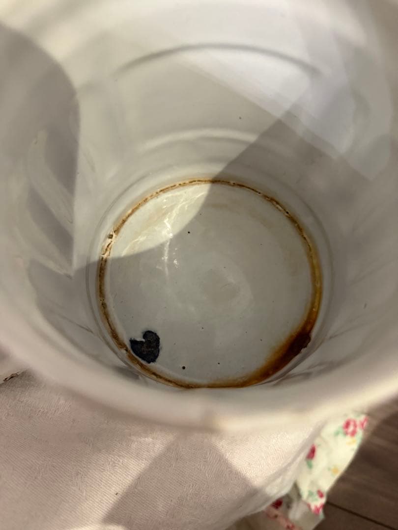 希少 フランスアンティーク　Tapioca ホーローキャニスター　繋ぎ目あり