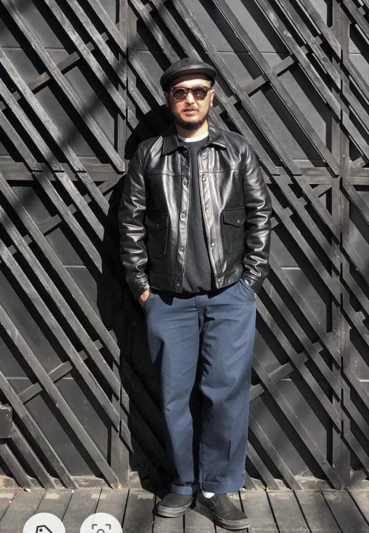 ★アメリカ製 Schott★メンズ XL 42 ネイキッドカウレザ120US