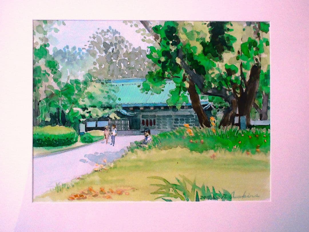 水彩画 風景画 F6サイズ 原画