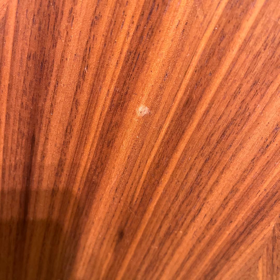 ふくちゃん 　ヴィンテージ 孔雀張り　デザインレッグ　ラウンドテーブル