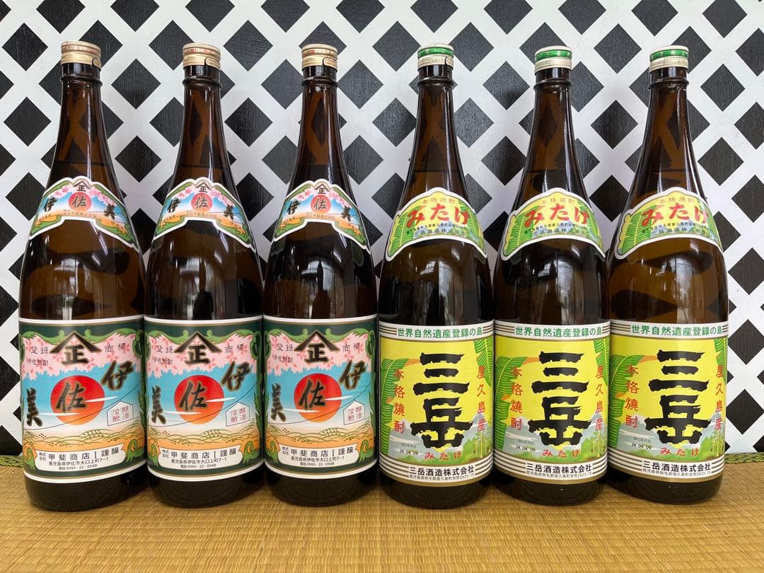 元祖プレミアム焼酎 伊佐美 3本 三岳 3本 本格焼酎 25% 1800ml