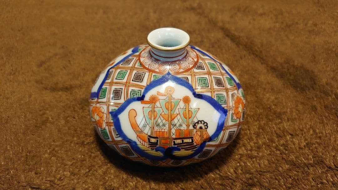 古伊万里　伊万里　大聖寺伊万里　花入　１客