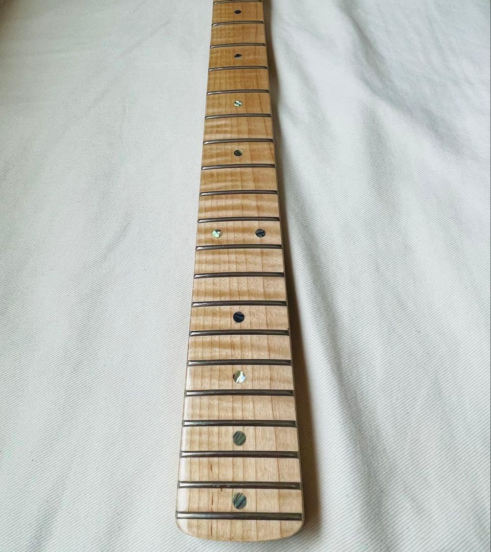 【ネックのみ】ストラトタイプ メイプル\"トラ杢\"