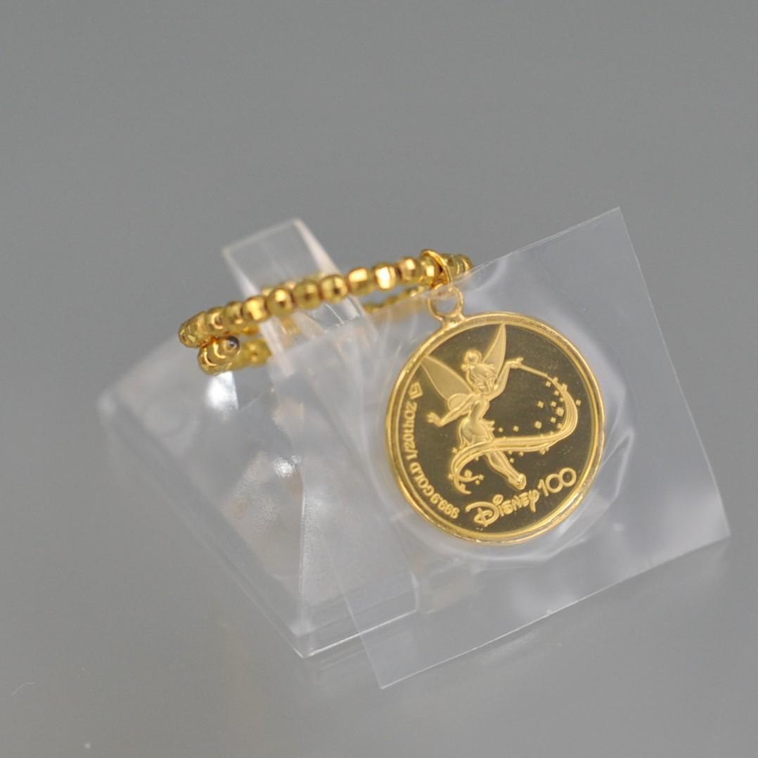 m*o様 Disney Tinker Bell　イエローゴールドのリング　未使用