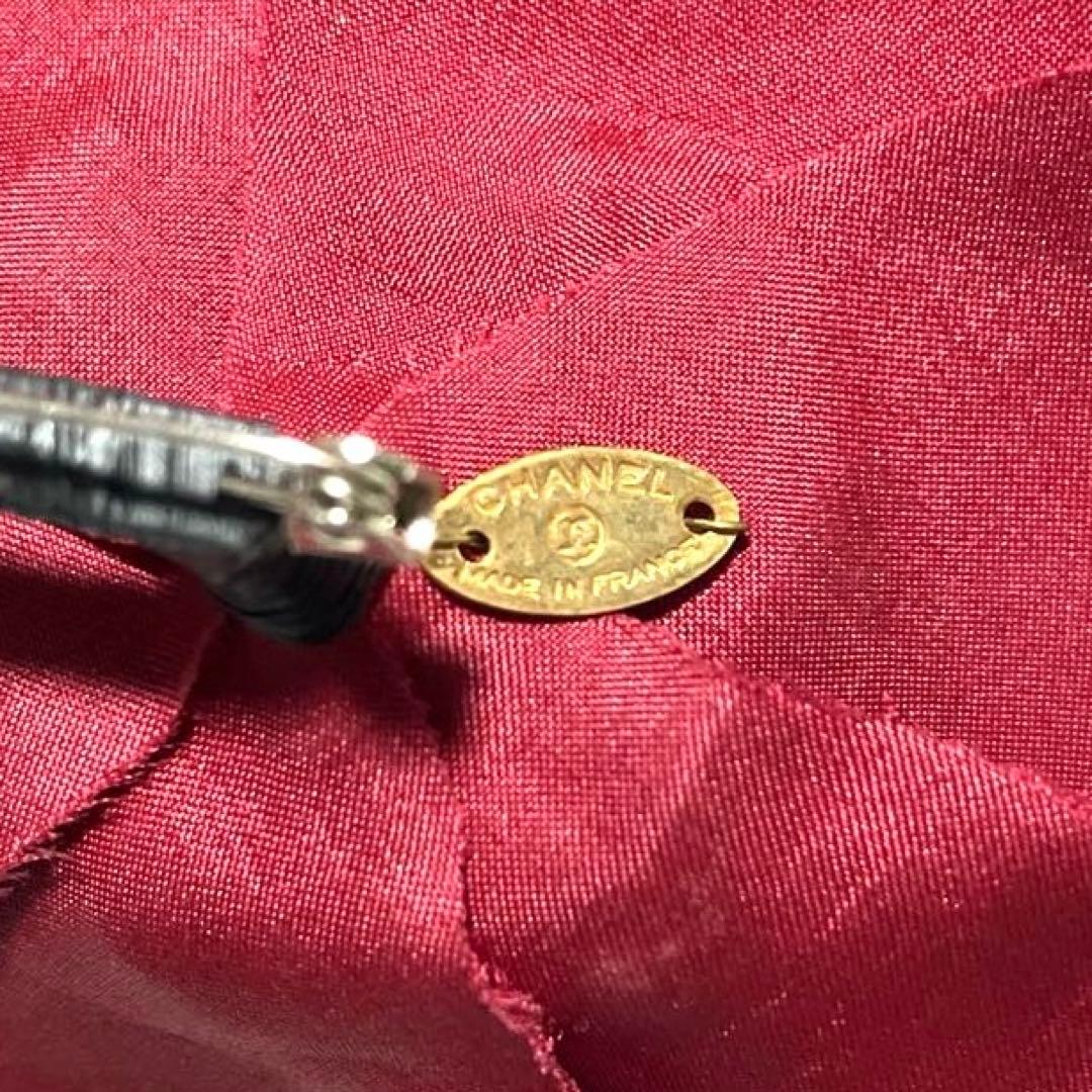 【ヴィンテージ】シャネル カメリア コサージュ ベロア ワインレッド