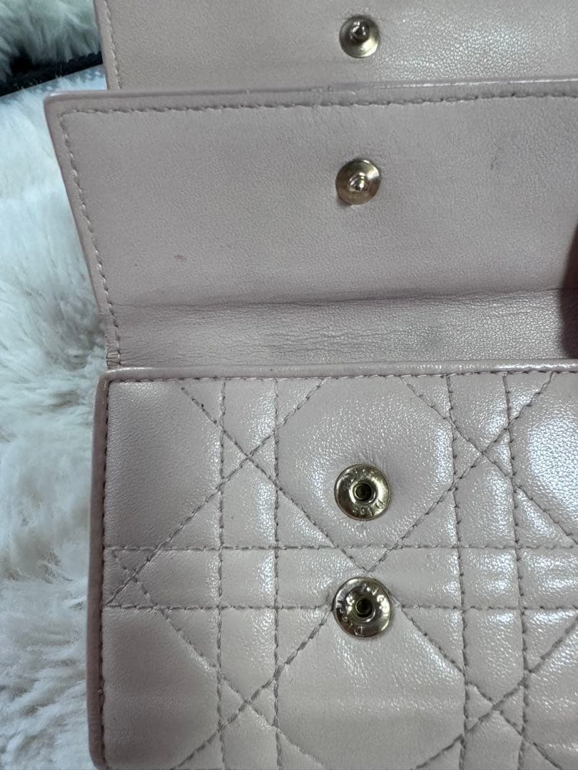 Christian Dior 三つ折り財布 ピンク