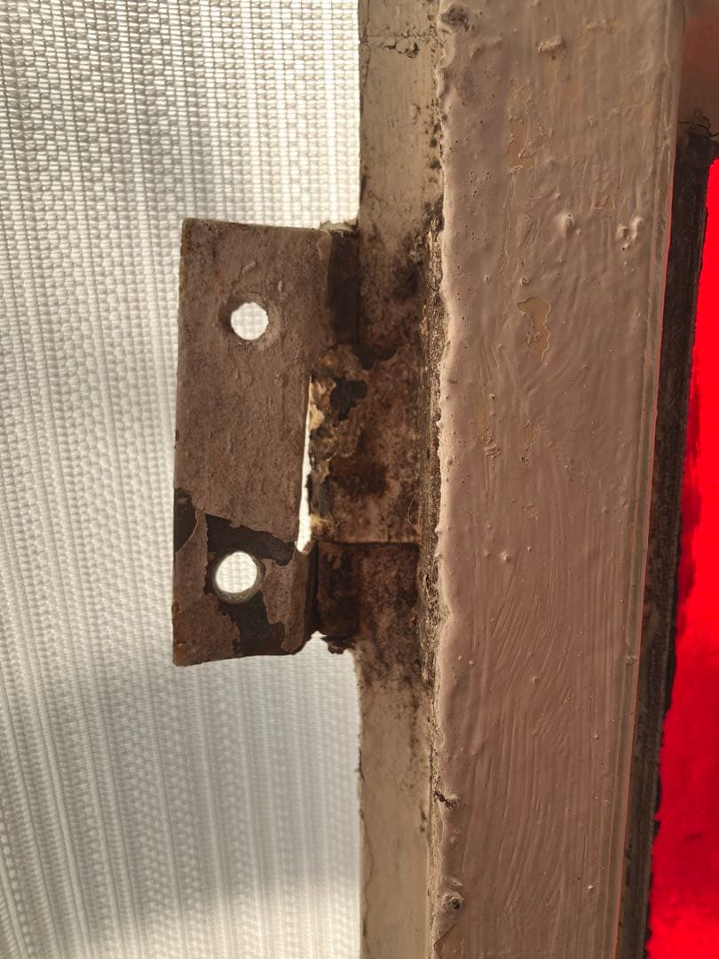 アンティーク　ステンドグラス　イギリス　木製窓枠付き　ステンドグラスパネル