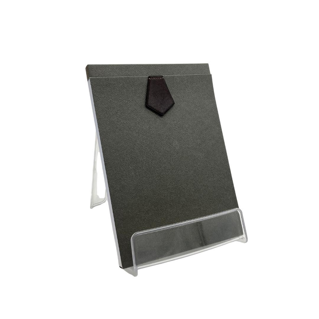 HERMES エルメス ダークグレー メモ帳 ノートパッド A5サイズ