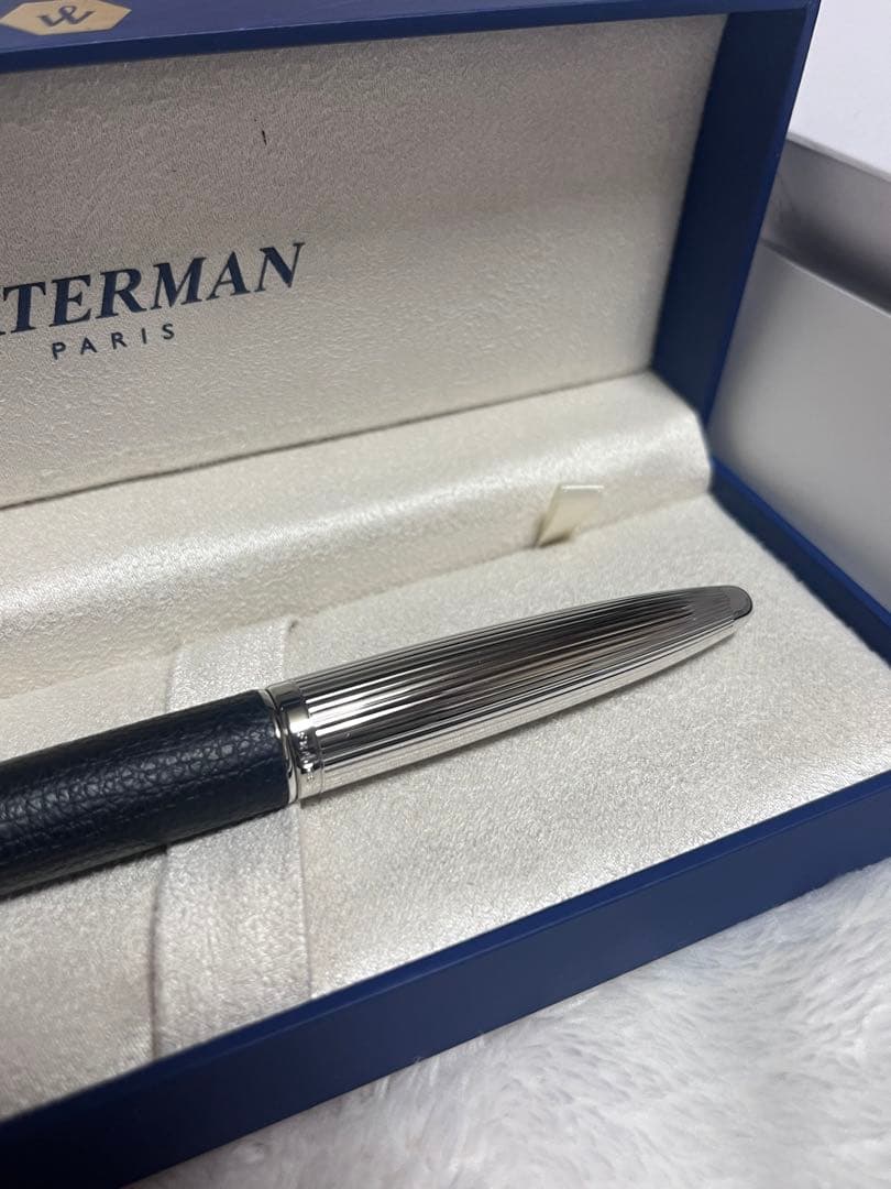 ☆廃番 新品未使用 ウォーターマン ブラックレザーCT SE ボールペン☆