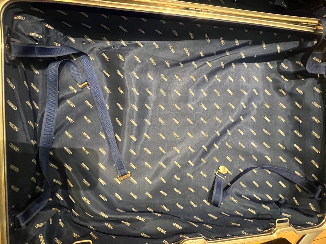 リモワ RIMOWAトパーズ　青ロゴ　スーツケース　キャリーバッグ　ビンテージ