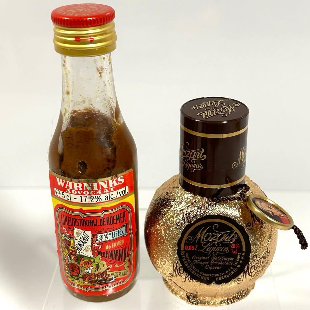 [昭和レトロ]ミニチュア瓶 ウイスキー特級・ブランデー特級・リキュール7本セット