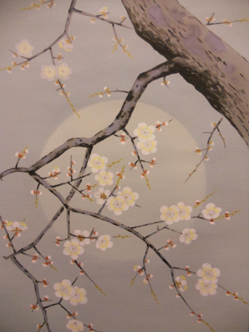 掛け軸 山下晃洋 『 寒月 』 絹本 希少 軸装 茶道具 掛軸 美品 です。