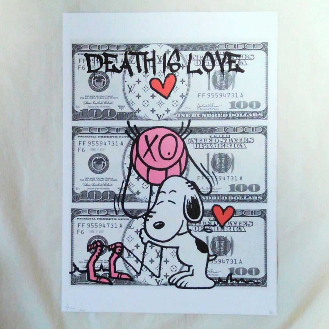 DEATH NYC　スヌーピー　アートポスター　極美品／未使用　エディション
