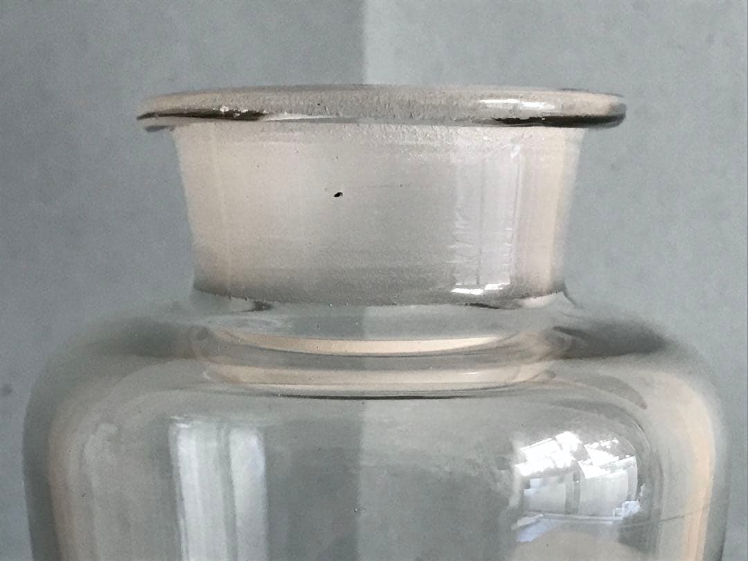 古いガラス 標本瓶 ヴィンテージ キャンディポット ガラスジャー キャニスター