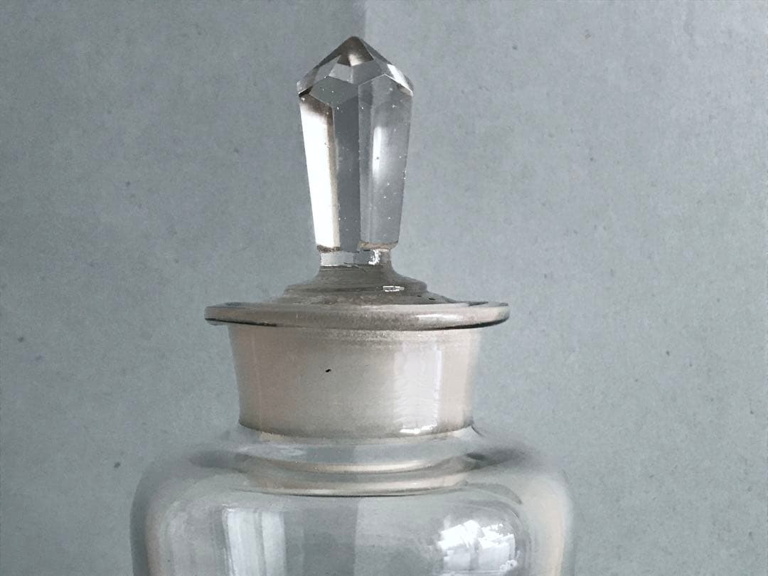 古いガラス 標本瓶 ヴィンテージ キャンディポット ガラスジャー キャニスター