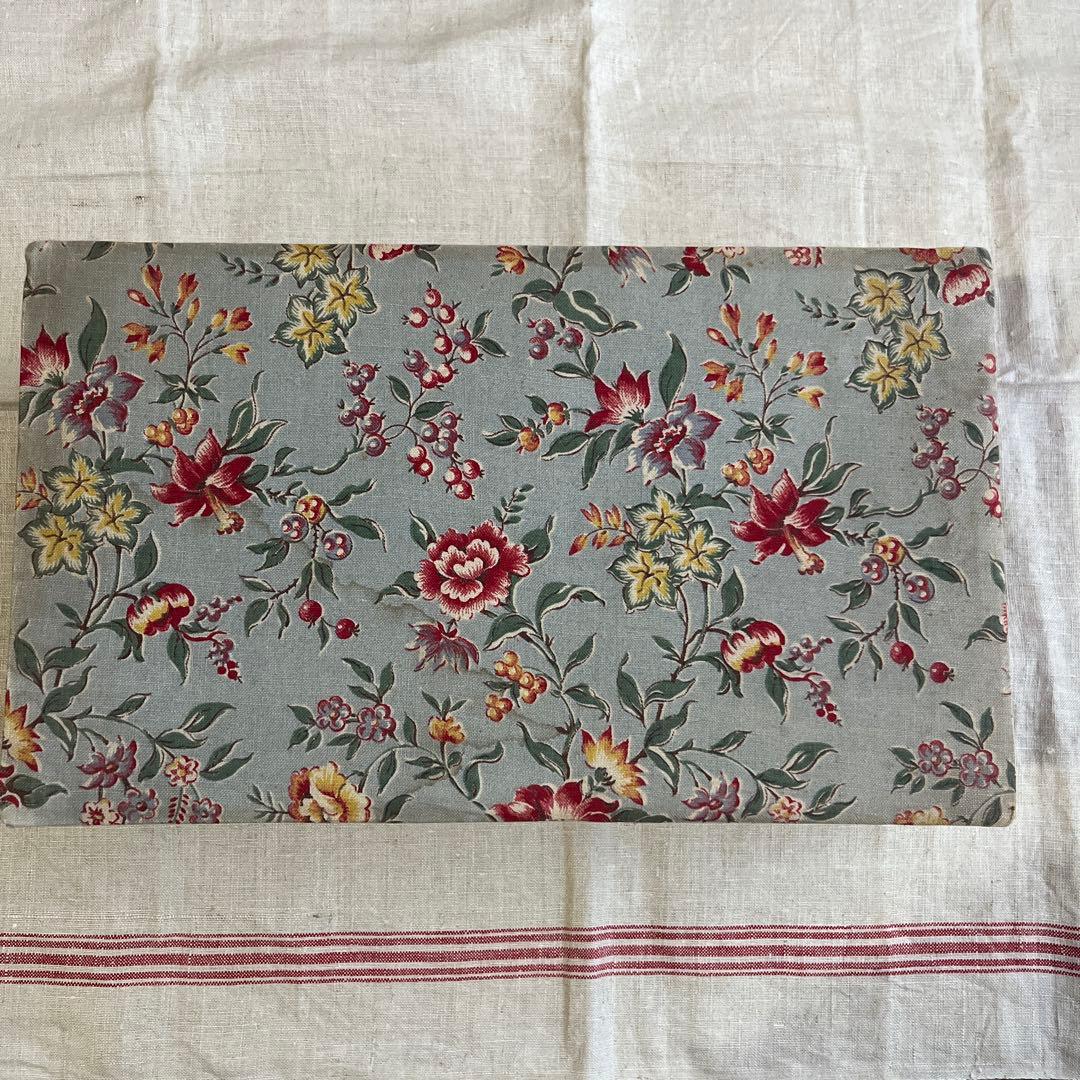 フランスアンティーク　カルトナージュ　花柄　箱