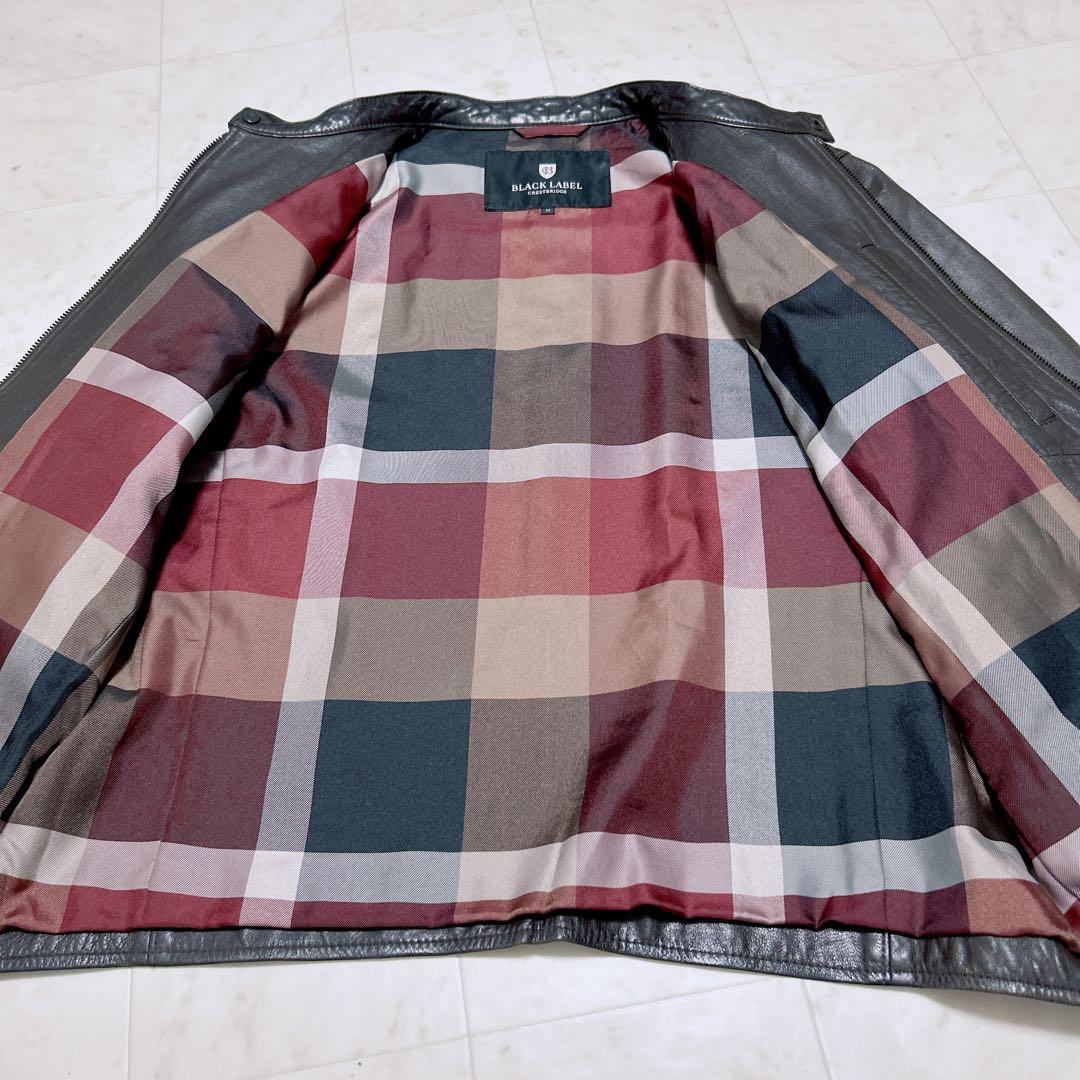 BLACKLABELCRESTBRIDGE シングルライダース　　ノバチェックM