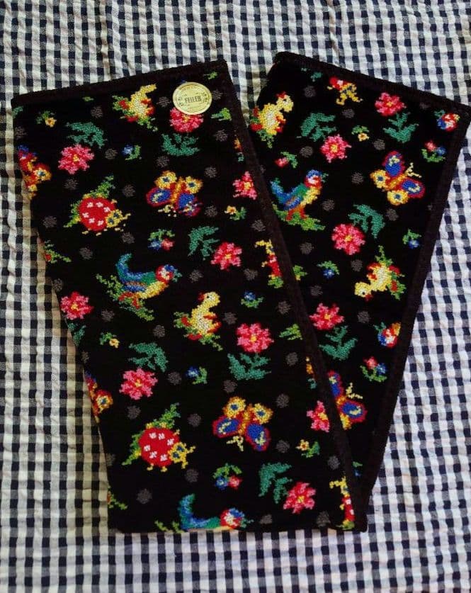 限定品　FEILER　ハイジドット　ブラック　ハンドタオル　希少　♡レア品♡