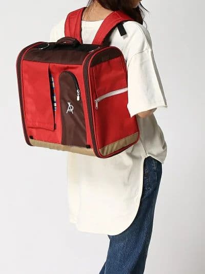 【ブルー】go slow caravan レトロ テント ペットキャリーリュック