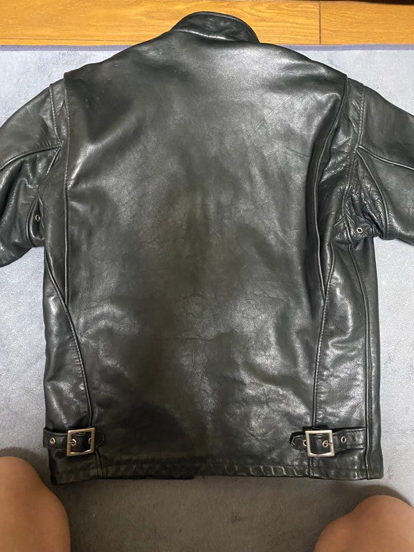 schott 141 シングルライダースジャケット　36
