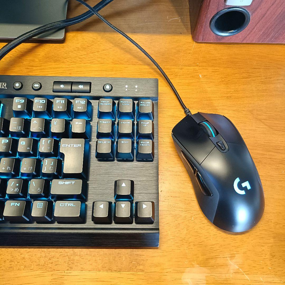 CORSAIR K65 RAPIDFIRE（銀軸） Logicool G403h