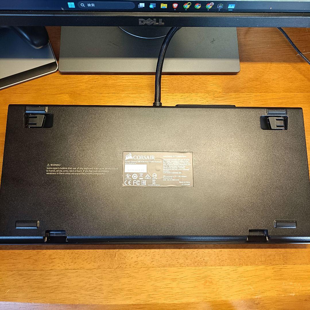 CORSAIR K65 RAPIDFIRE（銀軸） Logicool G403h