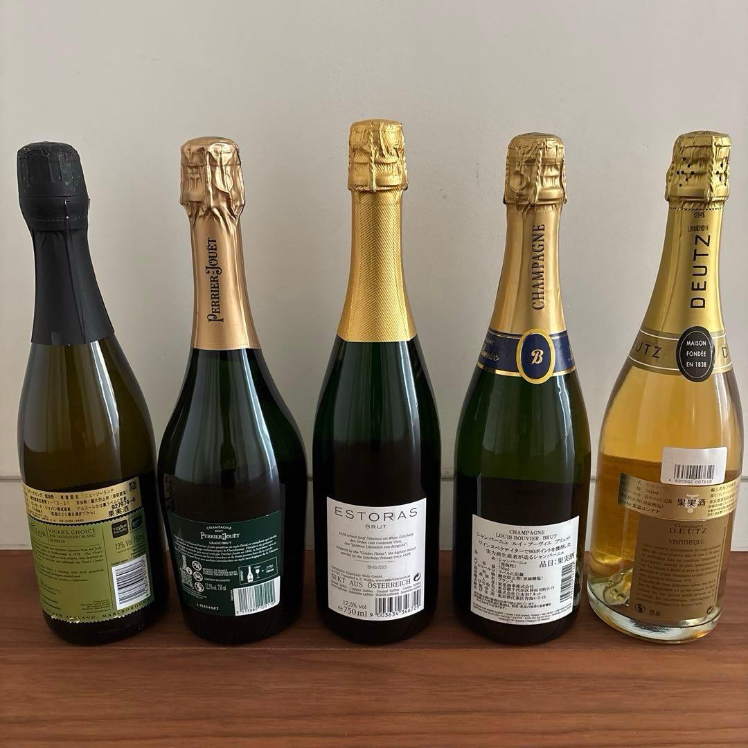 シャンパン　スパークリング5本セット