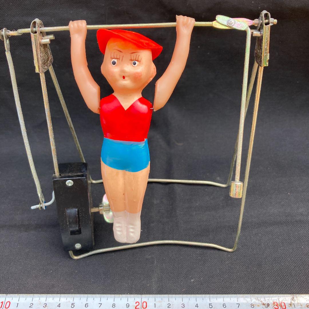 当時物　体操少年　セルロイドゼンマイ　完動