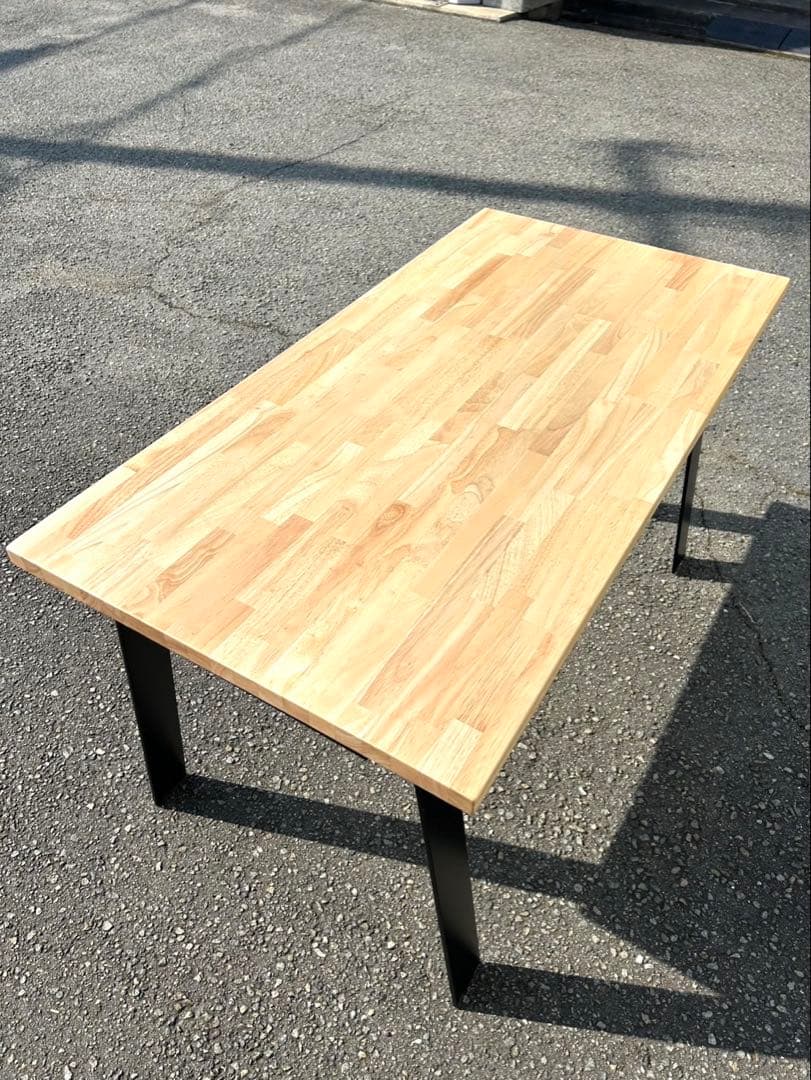 KANADEMONO ダイニング テーブル ラバーウッド N×Black