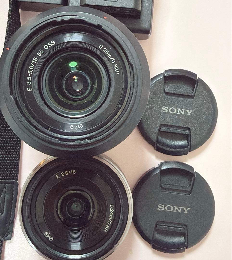 SONY α5100 ミラーレスカメラ レンズ3つ付き αシリーズ ホワイト