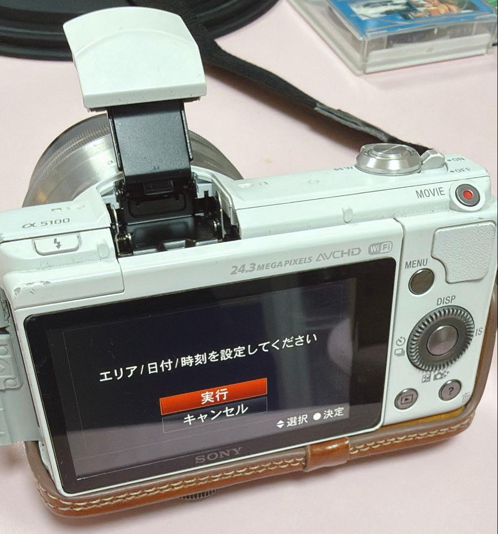 SONY α5100 ミラーレスカメラ レンズ3つ付き αシリーズ ホワイト