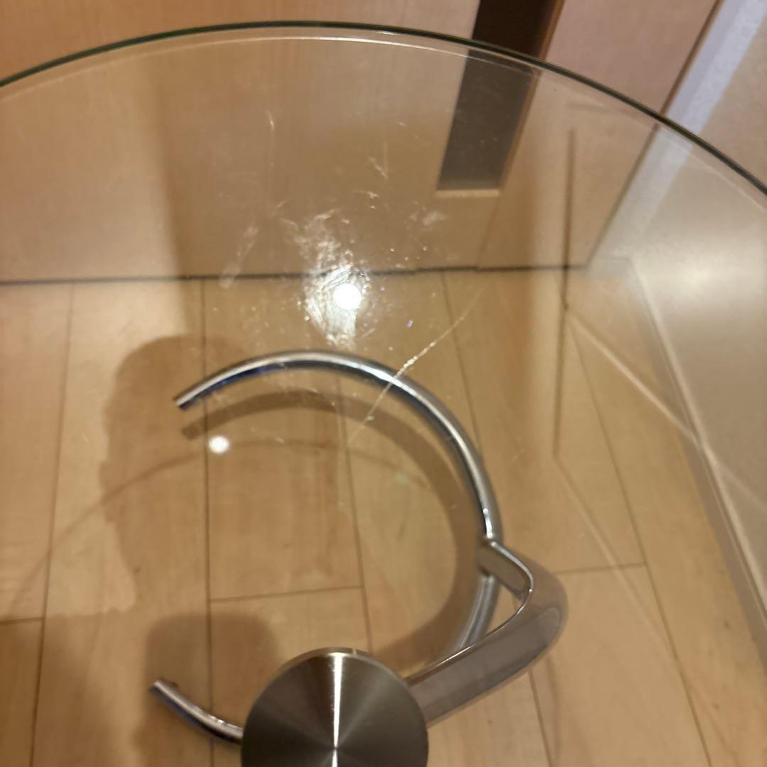 IDC大塚ガラスラウンド サイドテーブル