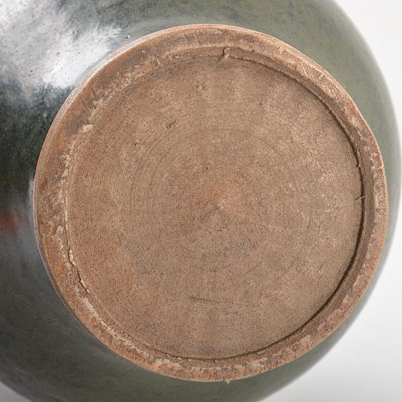 中国　油滴天目釉　壷　梅瓶　時代箱　M　R5663C