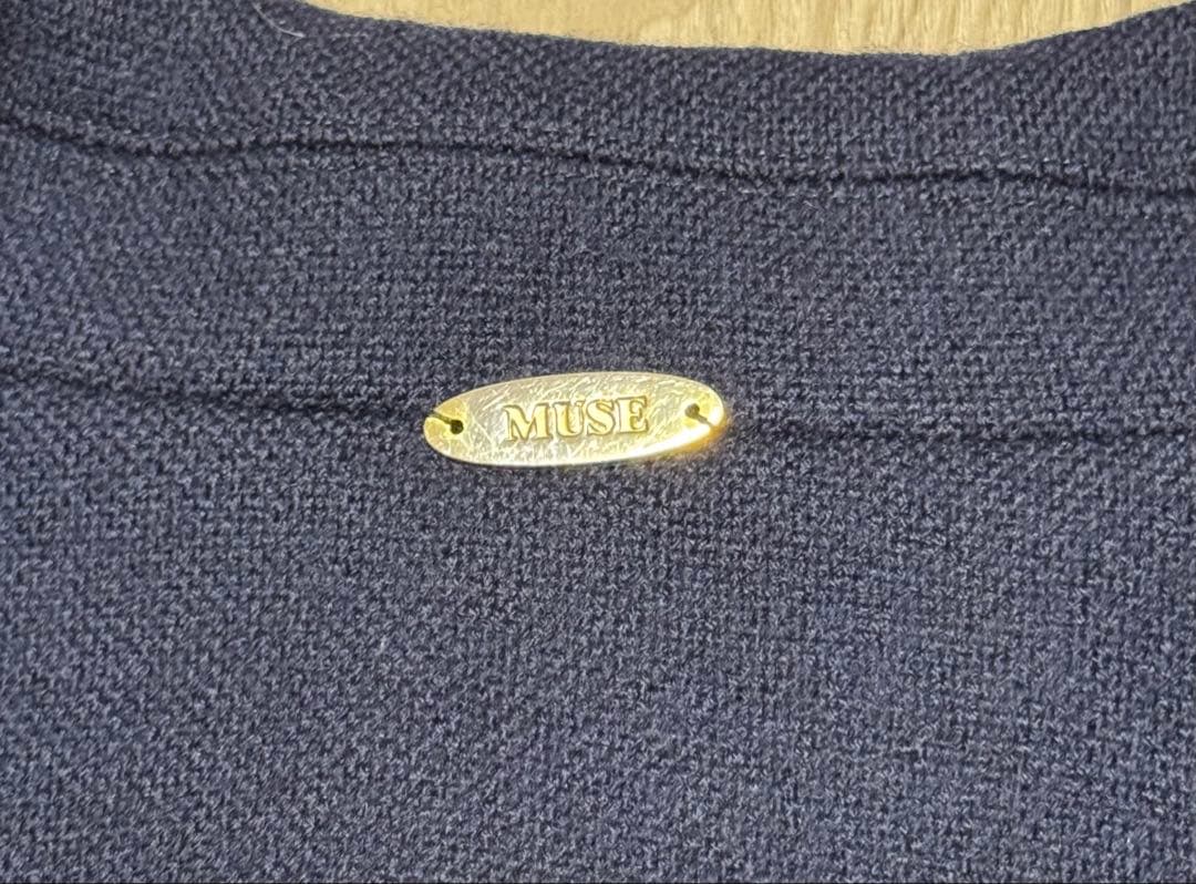 【美品】MUSE de Deuxieme Classe チェスターコートネイビー