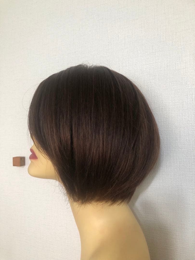 人毛ショートウィッグ Sサイズ　訳あり