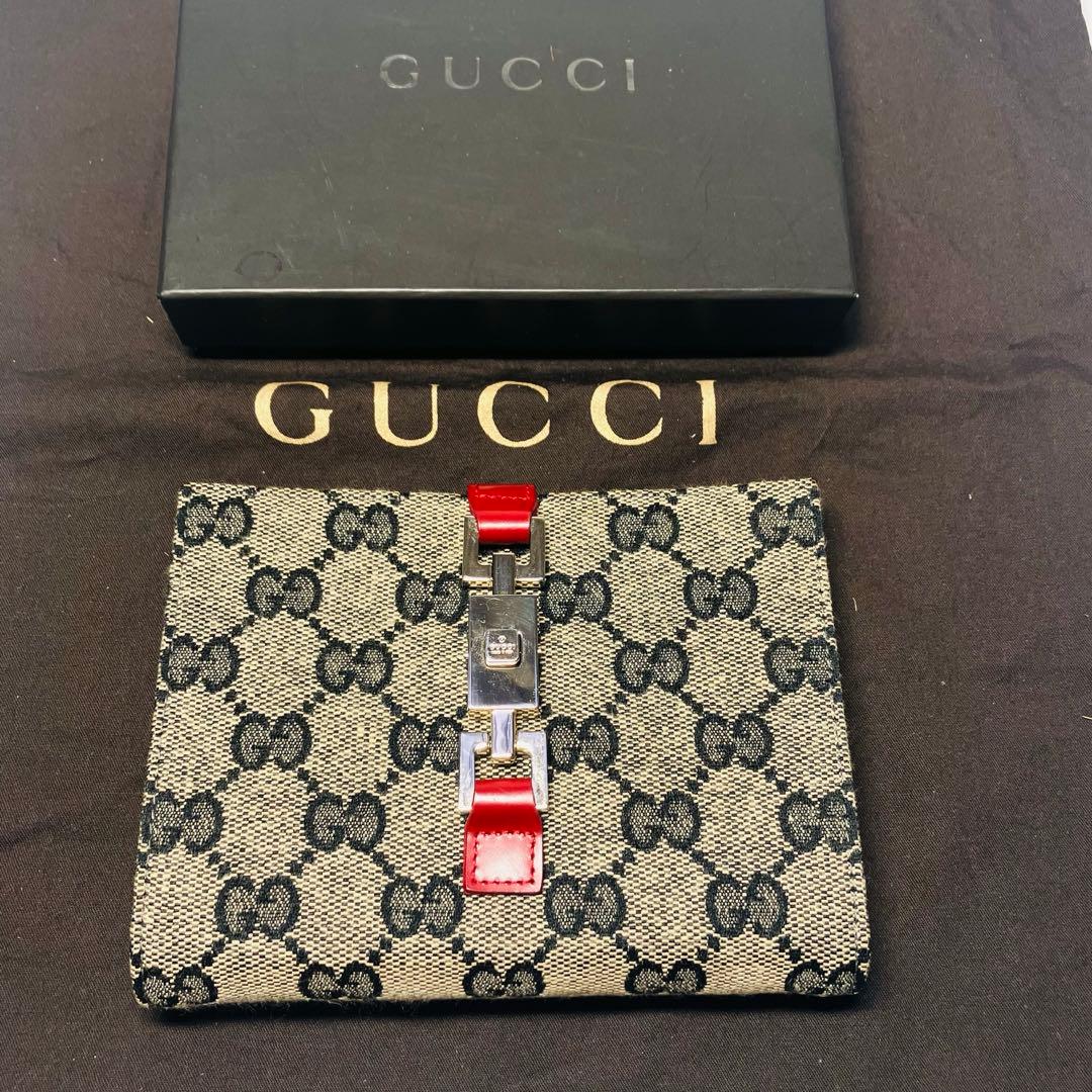 正規品　新品未使用グッチ財布　グッチ折り財布　グッチジャッキー　GGキャンパス