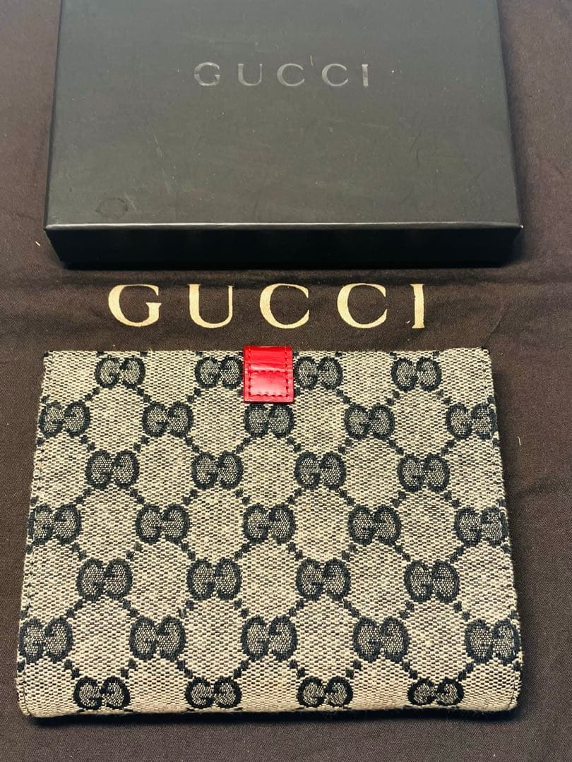 正規品　新品未使用グッチ財布　グッチ折り財布　グッチジャッキー　GGキャンパス