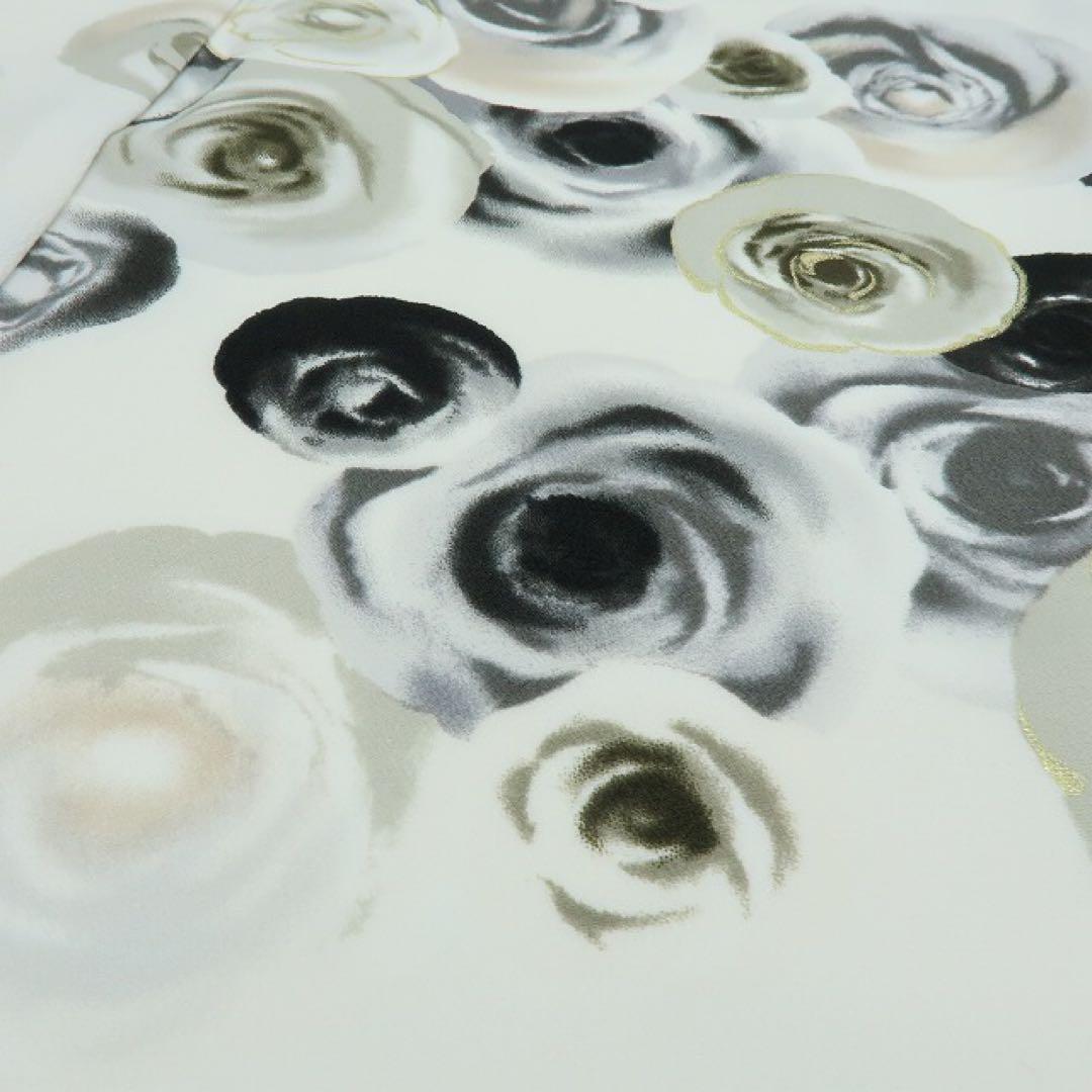 新品 洗える着物 仕付け糸付き 薔薇 トールサイズ 振袖 着物 A2236