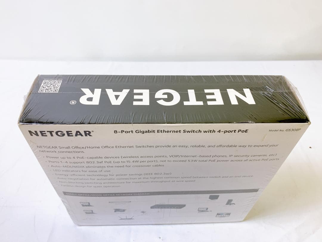 NETGEAR GS308PP 8ポート アンマネージスイッチングハブ 卓上