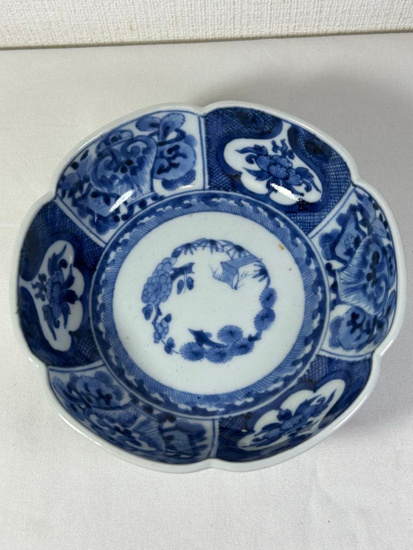 古伊万里染付なます皿 江戸時代　3枚無傷