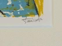 【真作】版画　リトグラフ　ヴェネツィアのゴンドラと橋　運河風景版画　Y160