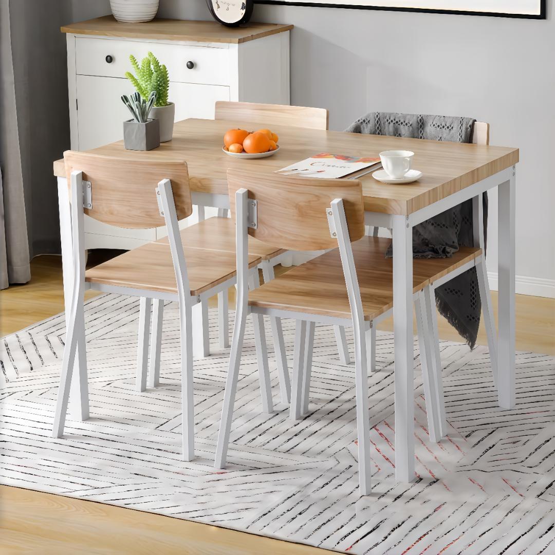 超赤字！ダイニングセット 4人掛け 四角テーブル チェア 5点セットNATRAL