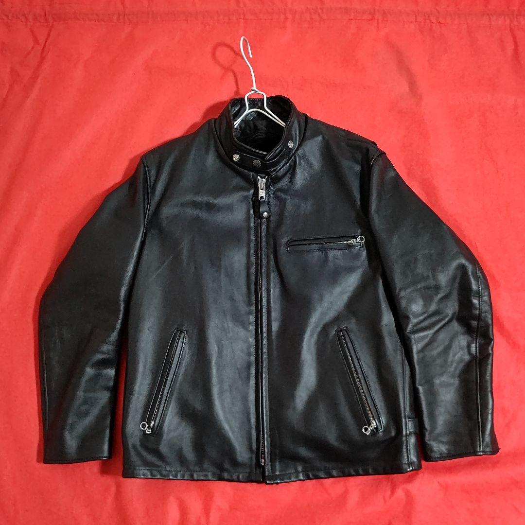 【未使用級】Schott ◆641◆シングルライダースジャケット 42