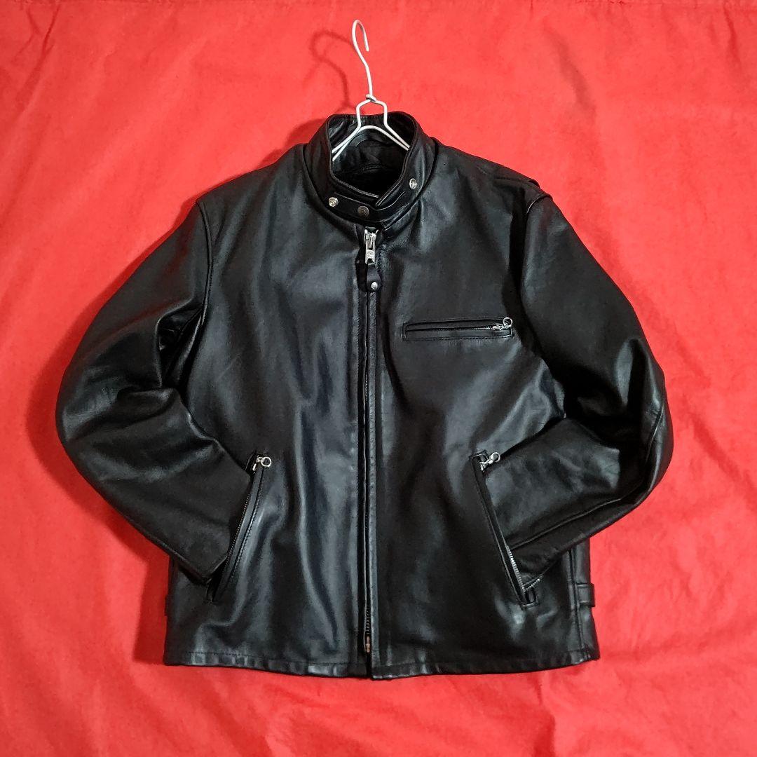 【未使用級】Schott ◆641◆シングルライダースジャケット 42