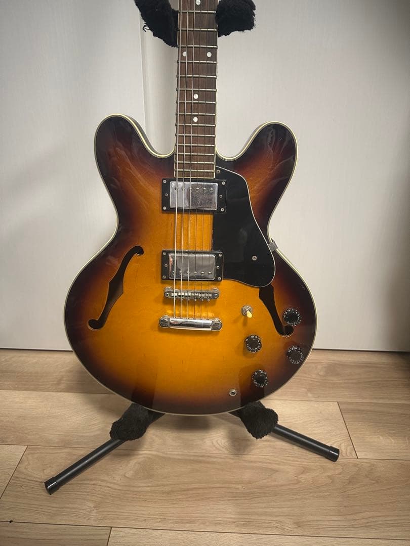 ES-335スタイル エレキギター サンバースト